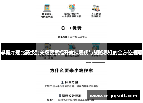 掌握夺冠比赛级别关键要素提升竞技表现与战略思维的全方位指南